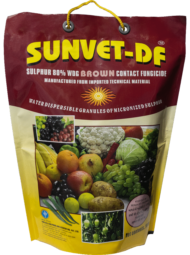 SUNVET-DF Sulphur 80% WDG pack by Yogleela Sulphur