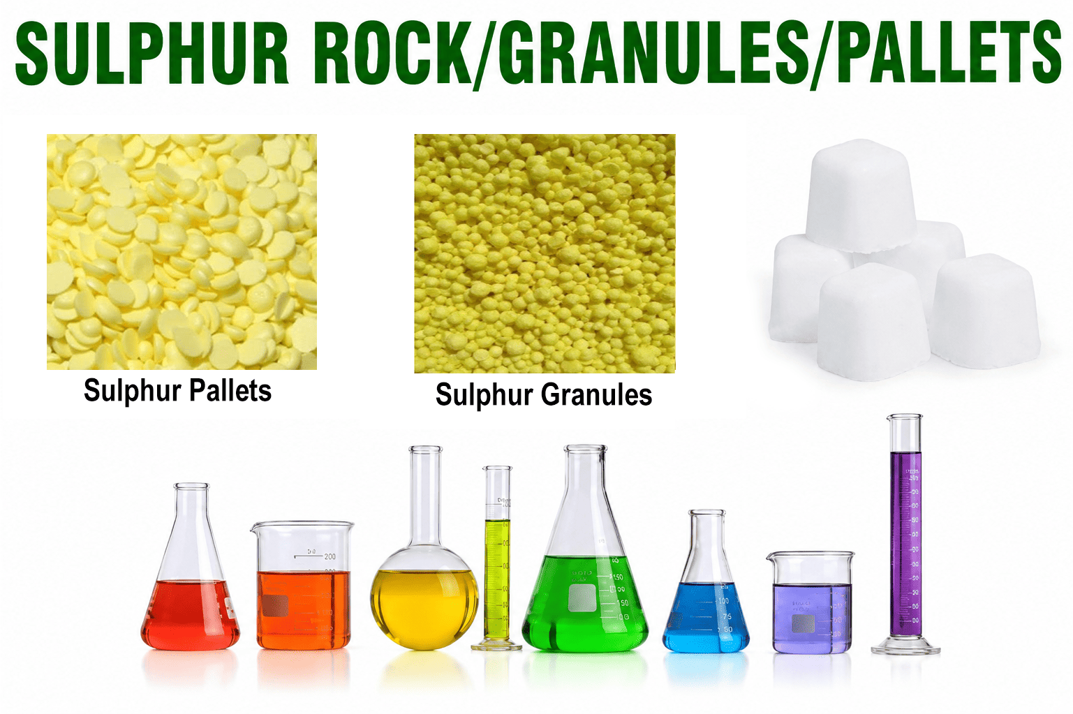 SULPHUR ROCK / GRANULES / PALLETS product by Yogleela Sulphur and Agchem Industries Pvt Ltd
